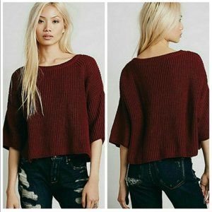 Free People Ryanne chunky knit sweater